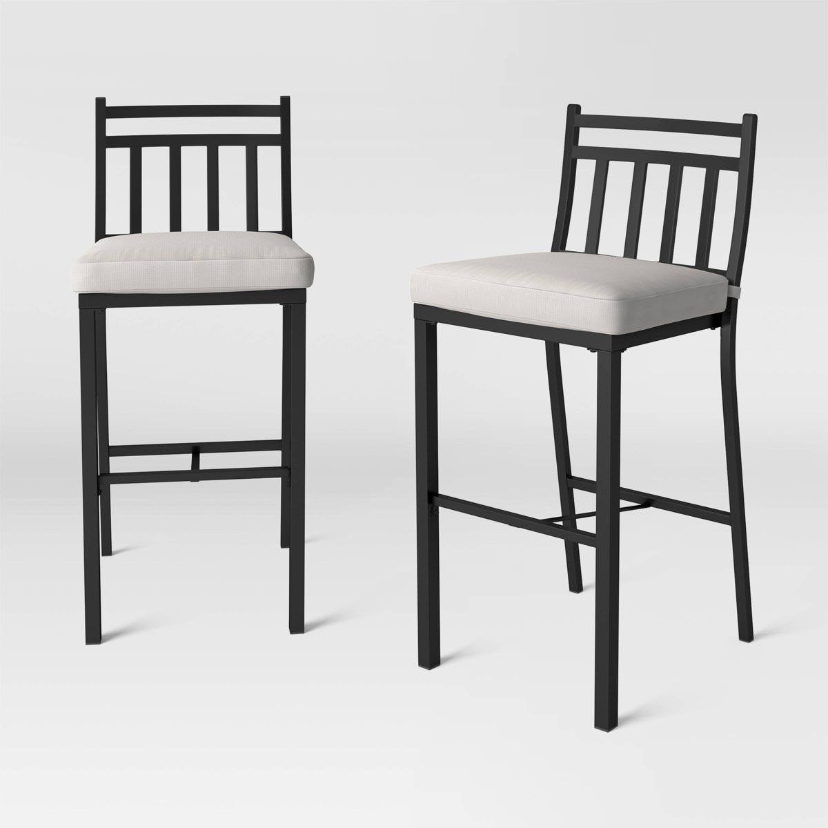 Fairmont 2pk Bar Height Patio Chairs - Black - Threshold™ | Target
