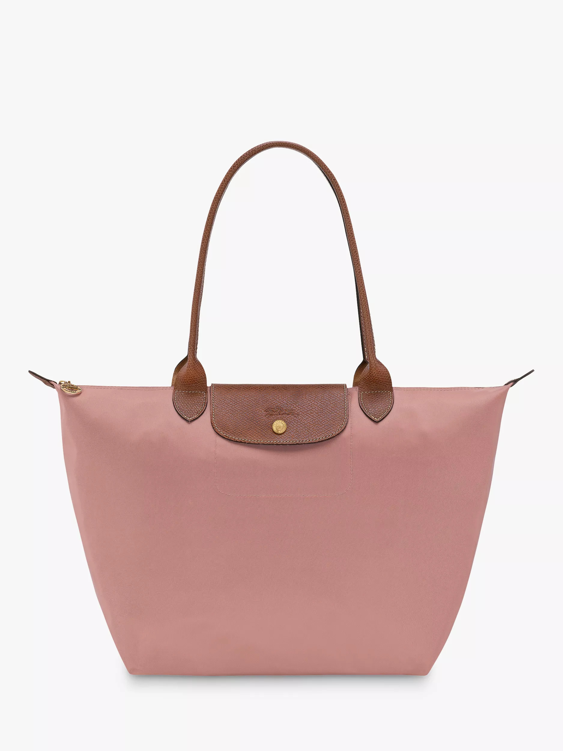 Le Pliage Original Large Shoulder Bag, Pink Tea | John Lewis (UK)