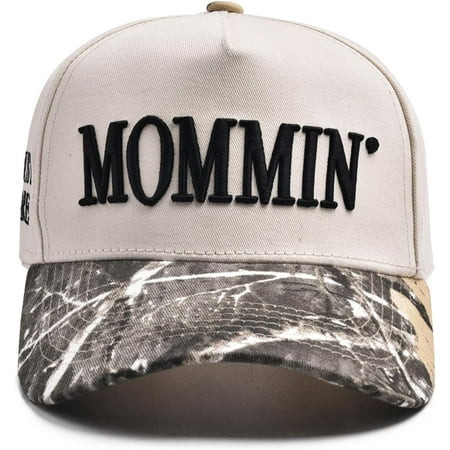 Vintage Two-Tone Women's Baseball Cap, Mommin Trucker Hat for Women & Men, Adjustable Baseball Cap, Mother Day Ponytail Hat | Walmart (US)