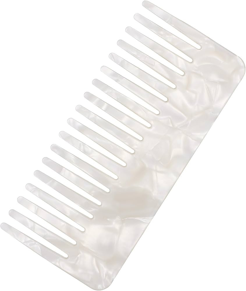 Luxshiny Acetate Women Wide Tooth Comb: Detangling Comb Large Toothed Hair Comb Widetooth Shower ... | Amazon (US)