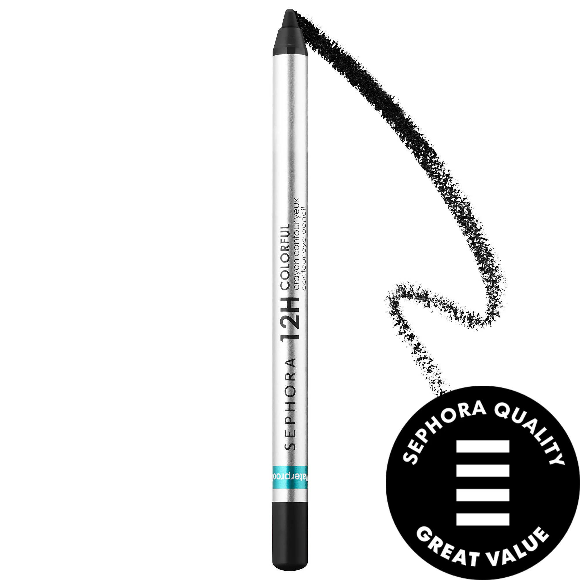 SEPHORA COLLECTION 12 Hour Colorful Contour Pencil Eyeliner 01 Black Lace | Sephora (US)