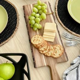 Edge Serving Board with Handle by Natural Living | Linen Chest