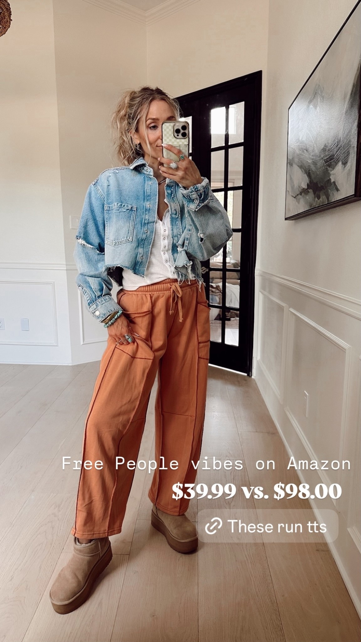 Stop paying around $100 for sweatpants at Free people when these cuties are only $39.99 on Amazon 🙌🏼✨🤍

Wearing my tts / size small

5’5” // 120 lbs



#LTKgrwm #LTKootd