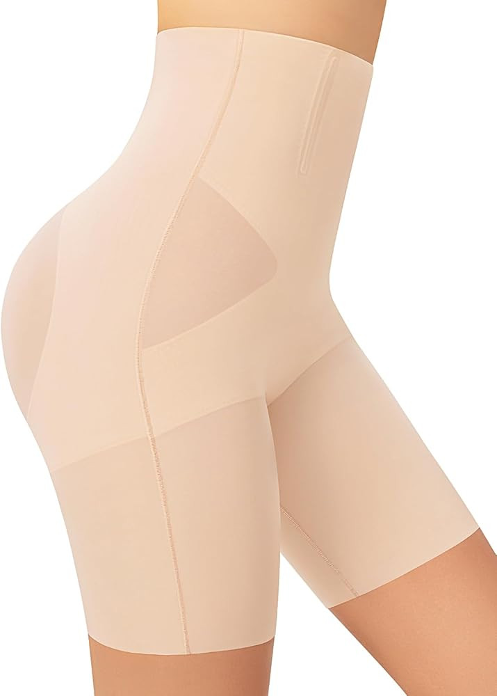 Shapewear for Women, Light Shaping Tummy Control High-Waisted ShortsSeamless, No-Roll Waist, Brea... | Amazon (US)