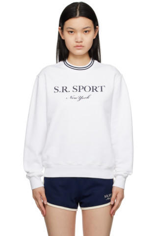 White Printed Sweatshirt | SSENSE