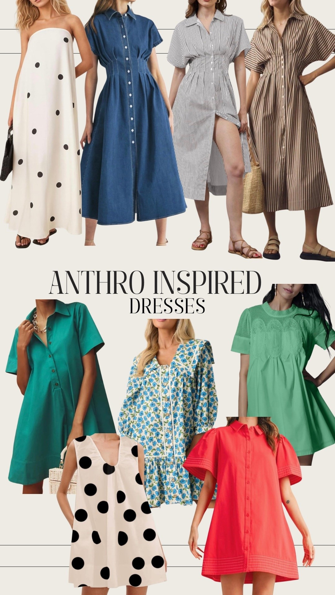 Anthro inspired dresses on Amazon! 🤍