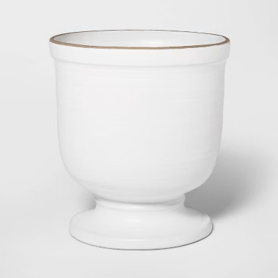 10" x 9" Ceramic Planter White - Threshold™ | Target