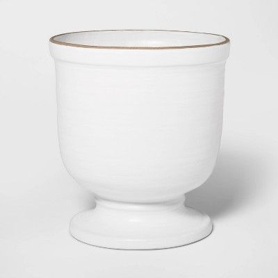 10" x 9" Ceramic Planter White - Threshold™ | Target