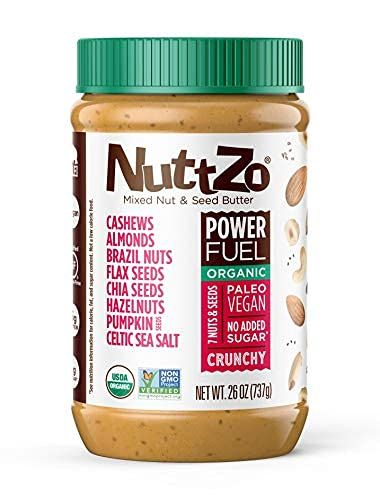 Organic Power Fuel Crunchy Nut Butter by NuttZo | 7 Nuts & Seeds Blend, Paleo, Non-GMO, Gluten-Fr... | Amazon (US)