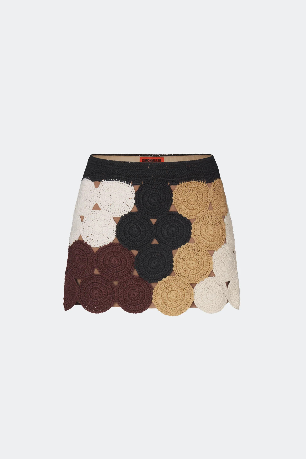 Beep Beep Mini Skirt in Earth Tone Combo | Simon Miller