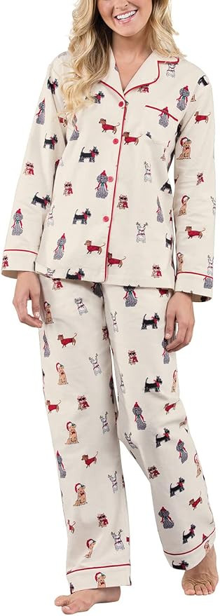 PajamaGram Winter Pajamas For Women - Flannel Pajamas Women | Amazon (US)