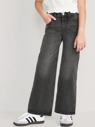 High-Waisted Baggy Wide-Leg Jeans for Girls | Old Navy (US)