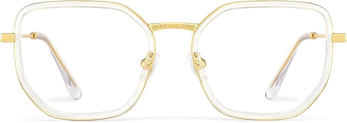 Zeelool Glasses Frames for Women Geometric Blue Light Glasses Fashion Lightweight Designer Eyegla... | Amazon (US)