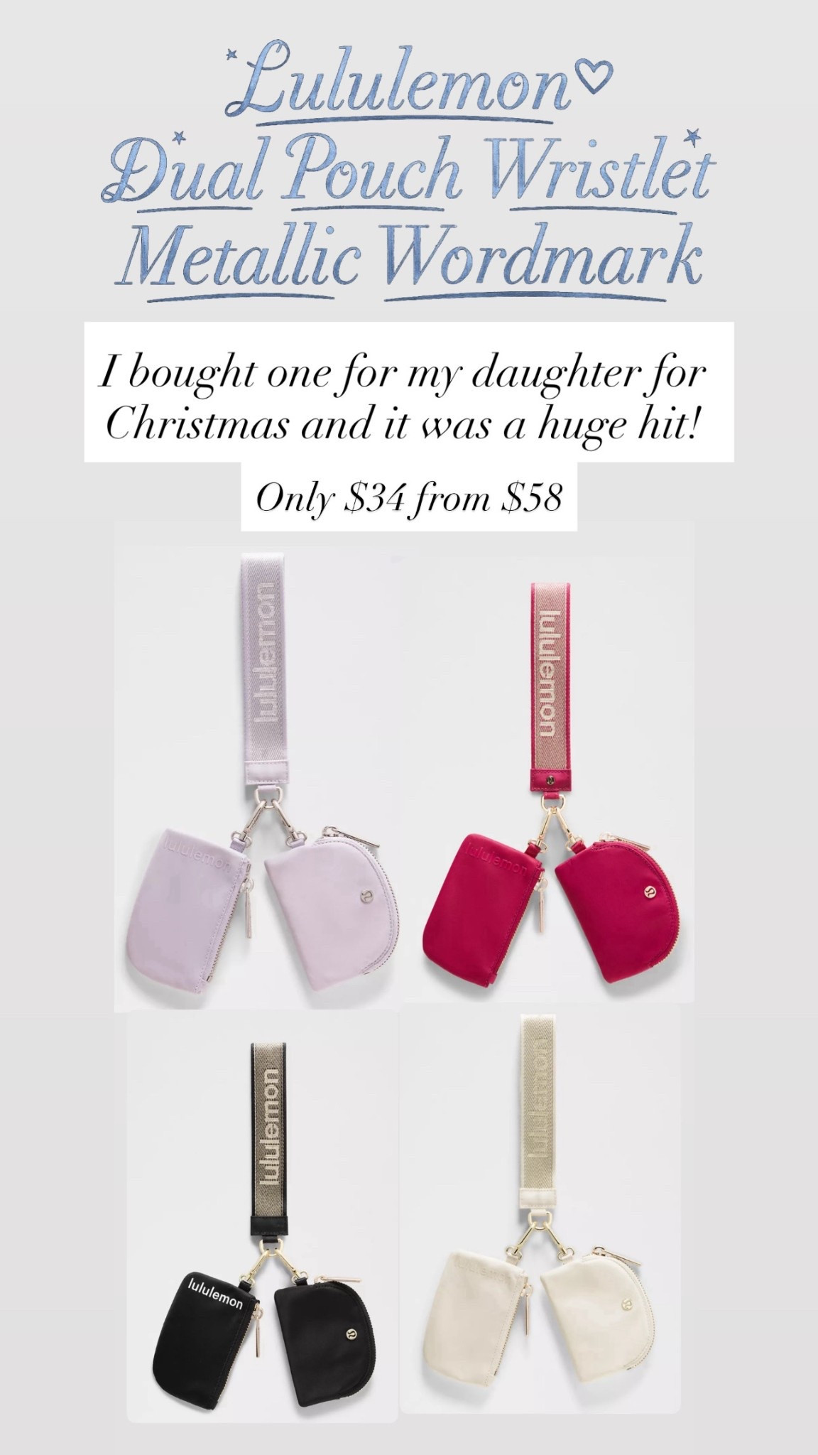 Lululemon wristlet wallets are on sale!!   

#LTKSaleAlert