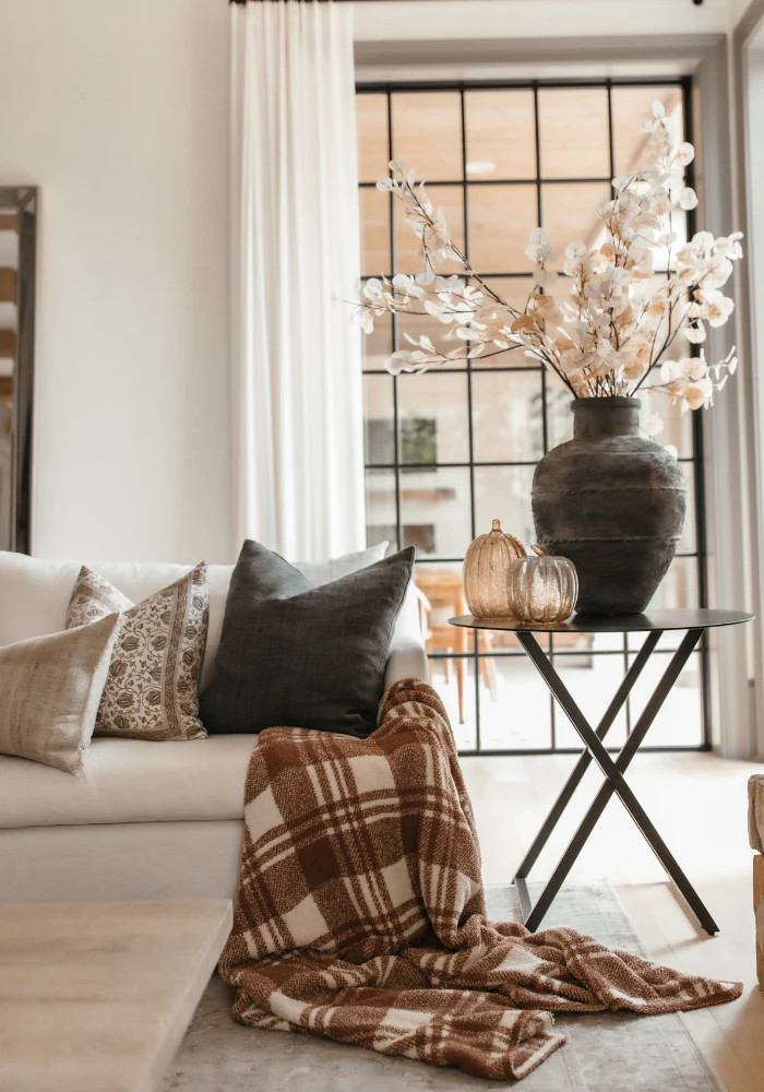 TSC x Sarah Knuth: Windowpane Plaid Buttery Blanket | The Styled Collection