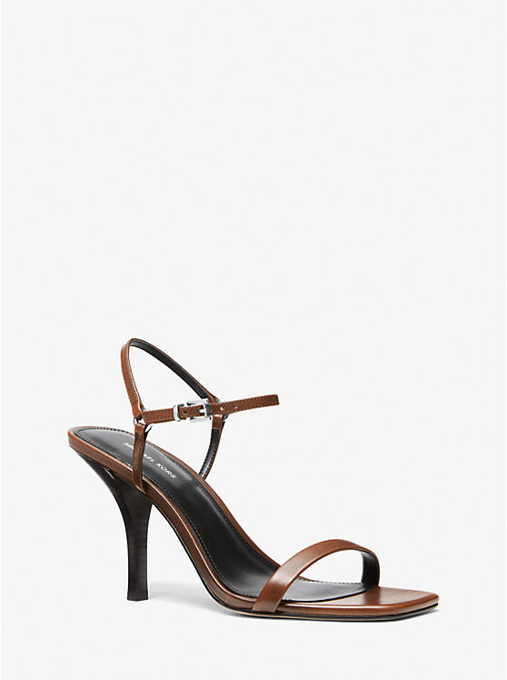 Selina Burnished Leather Sandal | Michael Kors US