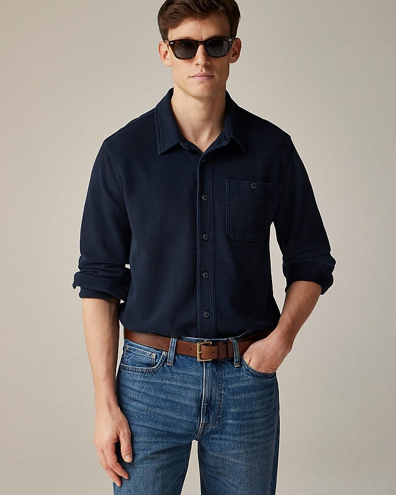 Cotton waffle shirt | J. Crew US
