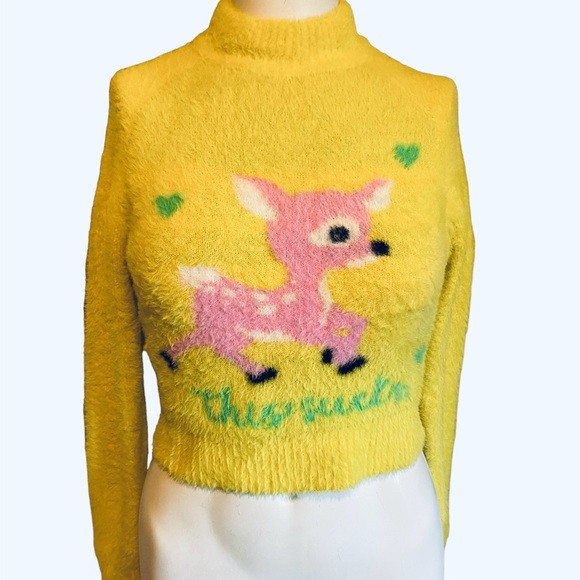NEW Urban Outfitters Cleo This Sucks Mockneck Sweater | Poshmark
