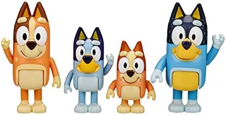 Bluey and Friends 4 Pack of 2.5-3" Poseable Figures | Amazon (US)