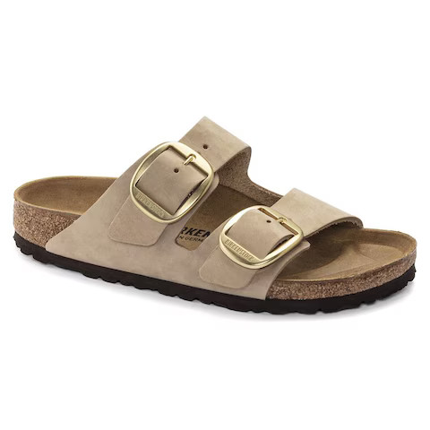 Arizona Big Buckle Nubuck Leather Sandcastle | BIRKENSTOCK | Birkenstock USA