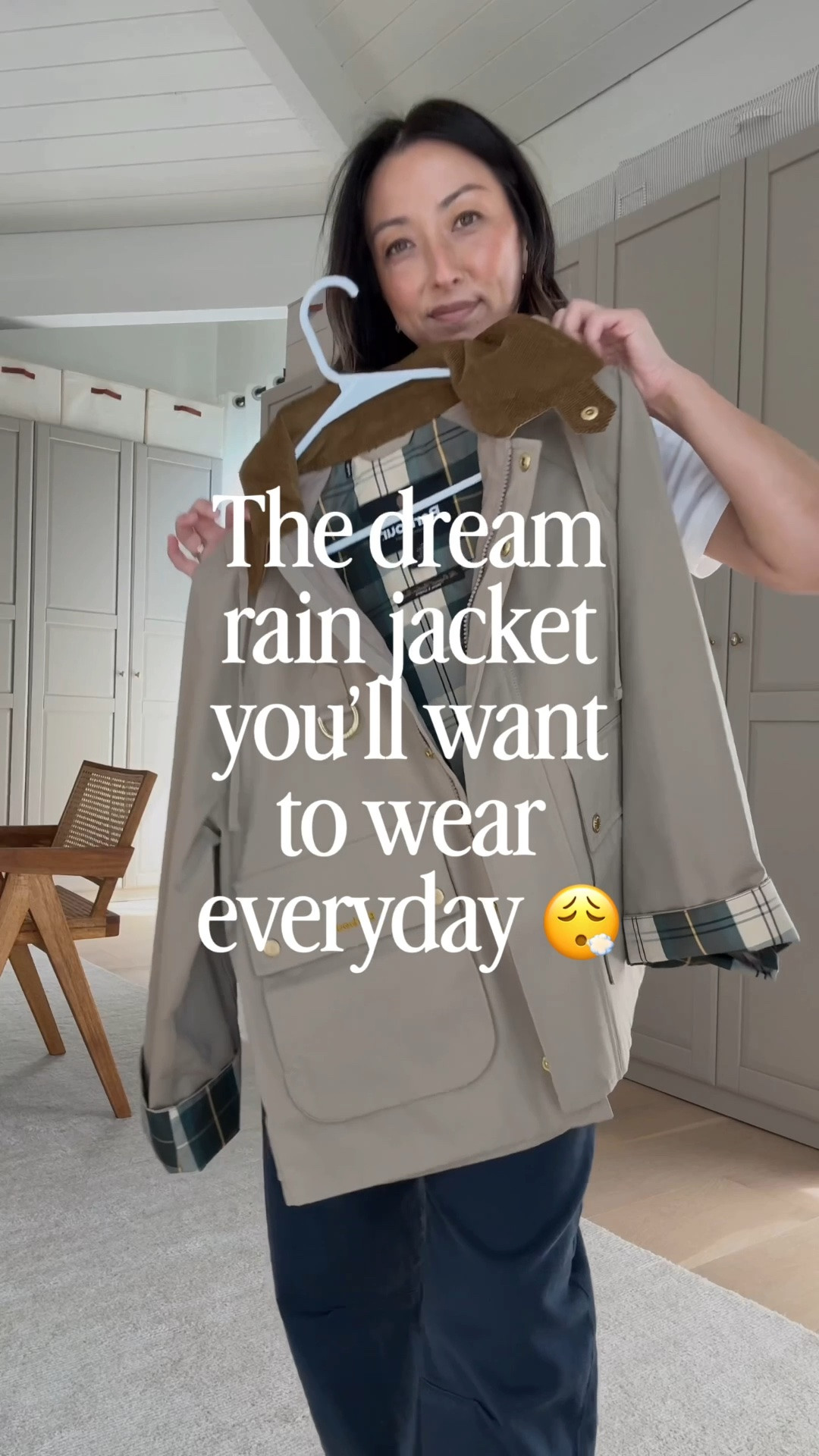 My dream rain jacket. This is so elevated, obsessed. Wearing a size 6. Hood is removable. 

Barbour jacket size 6
Gap sweater petite small
Dl1961 Billie barrel 25
Larroude sneakers 6 size up a full size
Liffner bucket bag 
Polo Ralph Lauren hat
Dorsey earrings 3.4

#LTKmomlife #LTKOver40 #LTKPetite