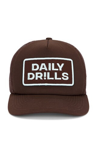 Daily Drills Patch Trucker Hat in Blue. | Revolve Clothing (Global)