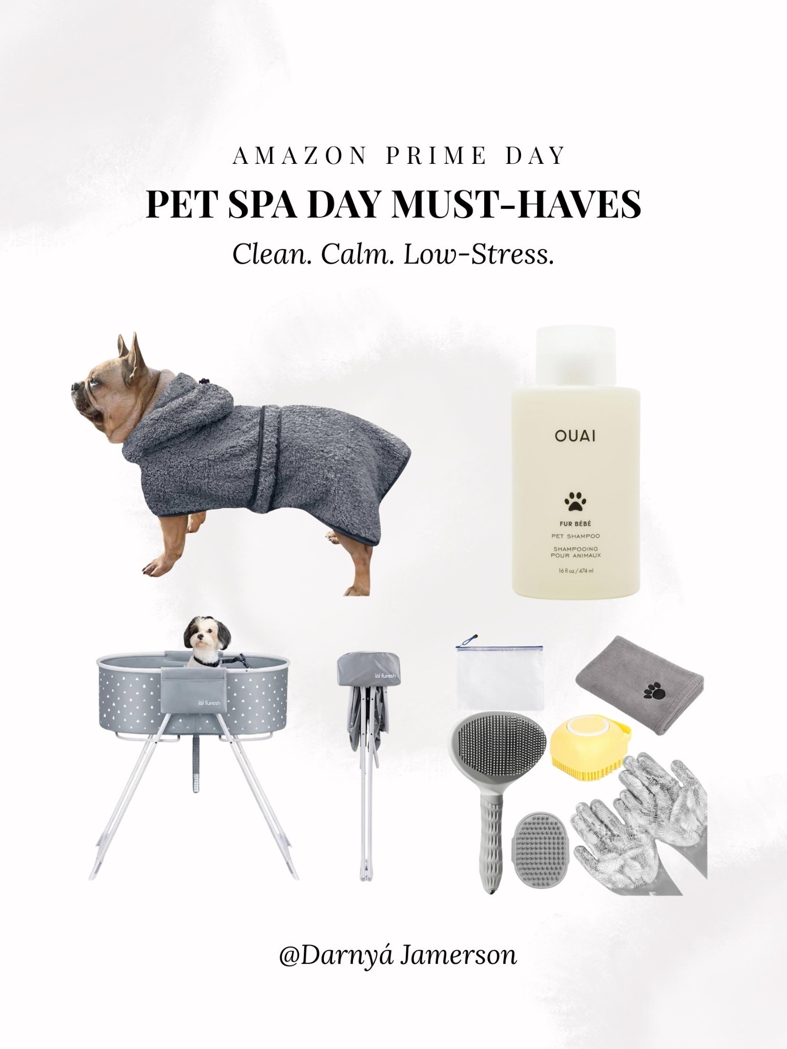 Clean. Calm. Low-Stress. 

Amazon Prime Day is here! 🛍️
The biggest deals of the summer are live July 8–11. I’ve rounded up my faves across beauty, home, pet care & more — all up to 40% off. Tap to shop before the sales end!

dog grooming at home, dog bath must haves, dog spa day, dog bath time, dog grooming tools, pet grooming picks, dog paw balm, dog robe Amazon, Furesh dog bath

#LTKHome #LTKPets