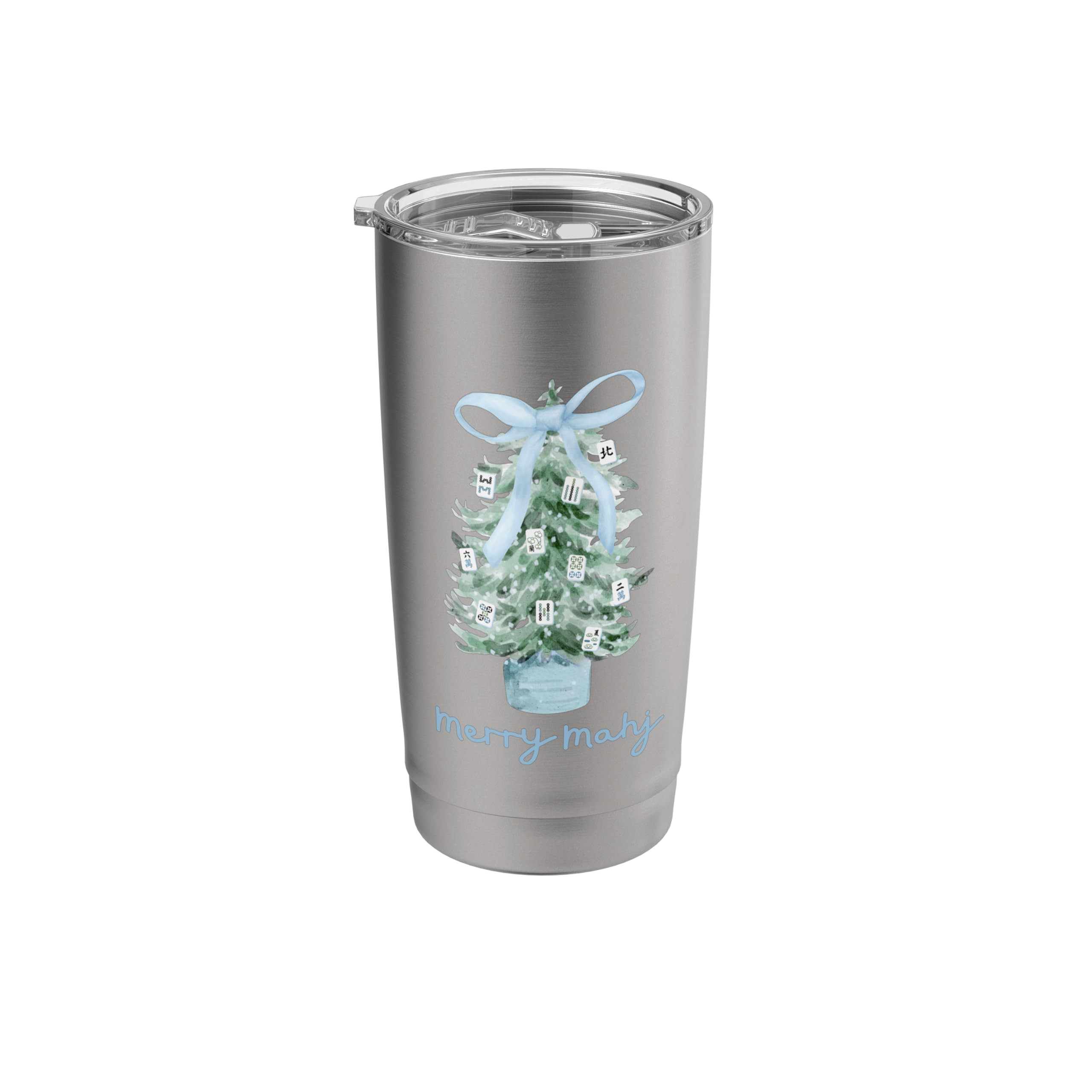 Merry Mahj Christmas Mahjong Stainless Steel Insulated Tumbler | Amazon (US)