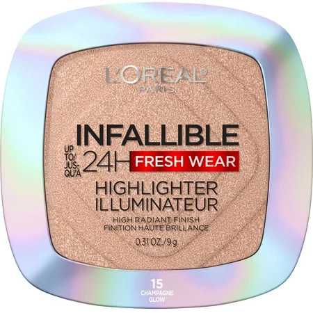 L Oreal Paris Infallible Highlighter Champagne Glow Heatproof Waterproof 0.31 oz | Walmart (US)