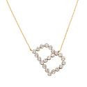 BAUBLEBAR Goldtone Clear Crystal Asymmetrical Initial Necklace - Gold | HSN