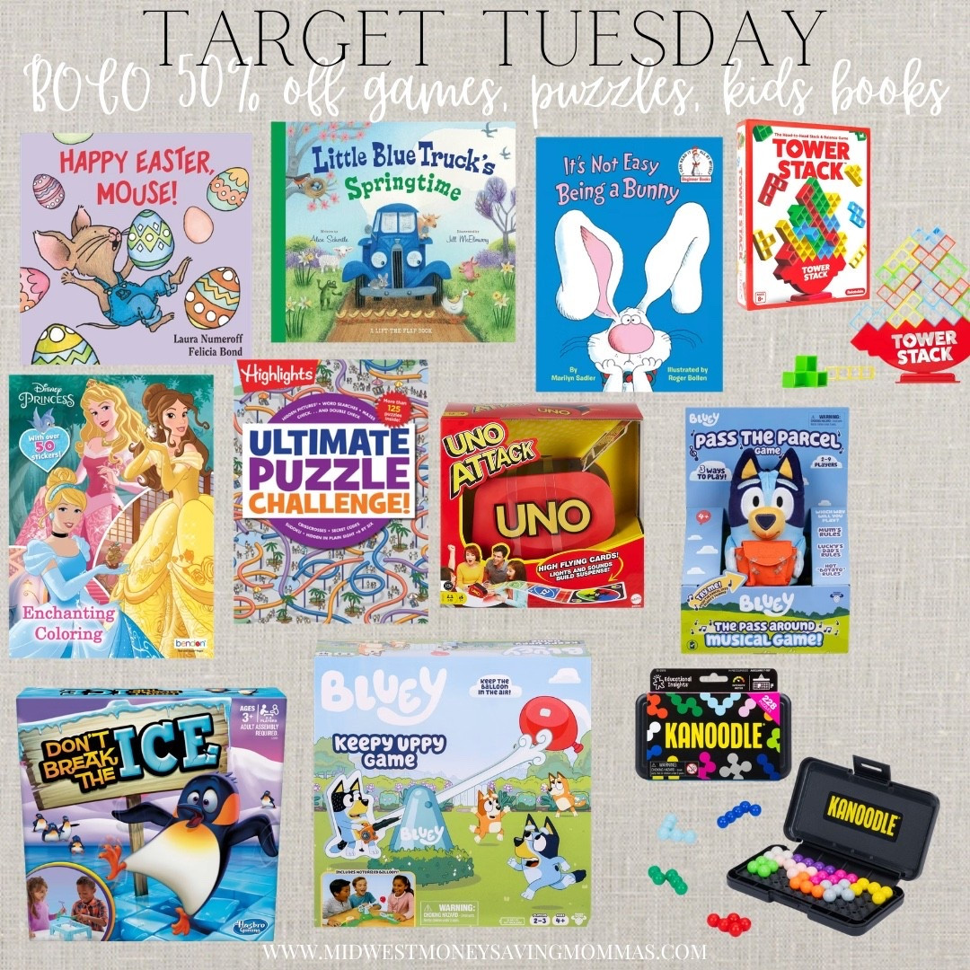 BOGO 50% off games, puzzles and kids books @Target 

Target Tuesday  board games  kids games  family games  game night  books 

#LTKSeasonal #LTKmomlife #LTKKids