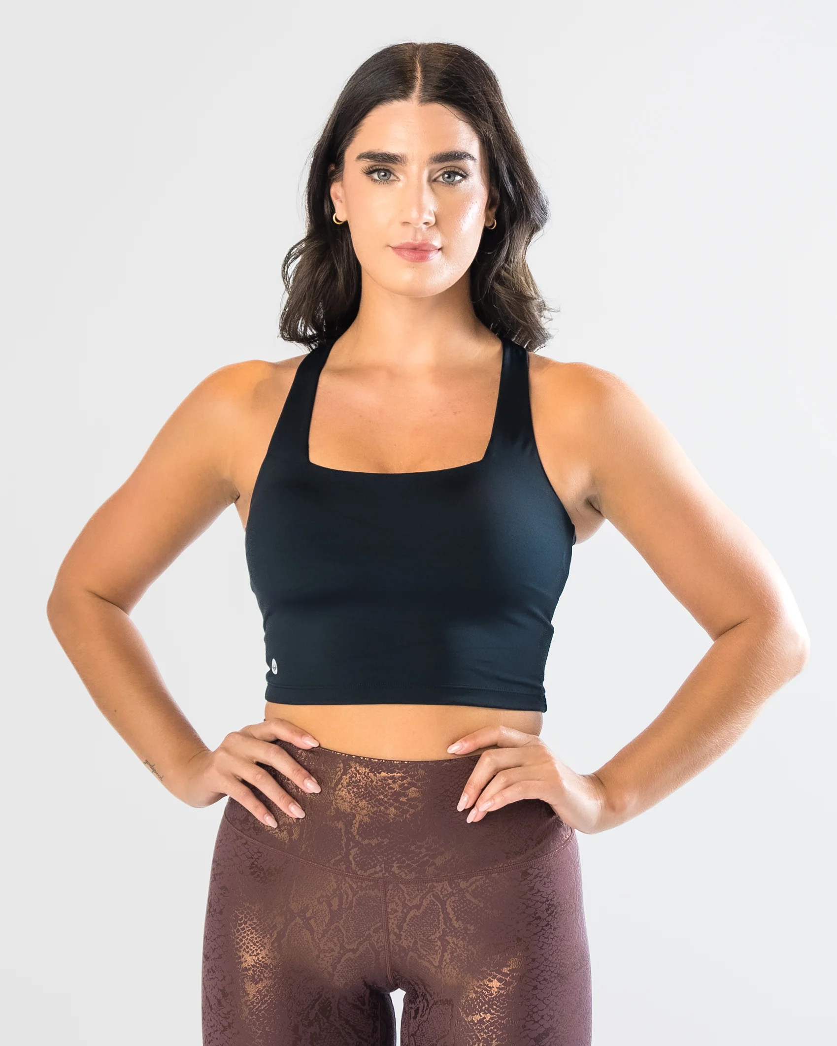 Lux Performance Crop - Black M | Senita Athletics