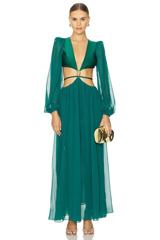 PatBO Piscina Cutout Maxi Dress in Galapagos from Revolve.com | Revolve Clothing (Global)