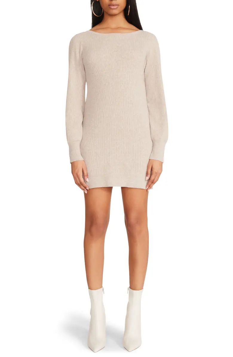 BB Dakota by Steve Madden You Got This Ribbed Long Sleeve Mini Sweater Dress | Nordstrom | Nordstrom