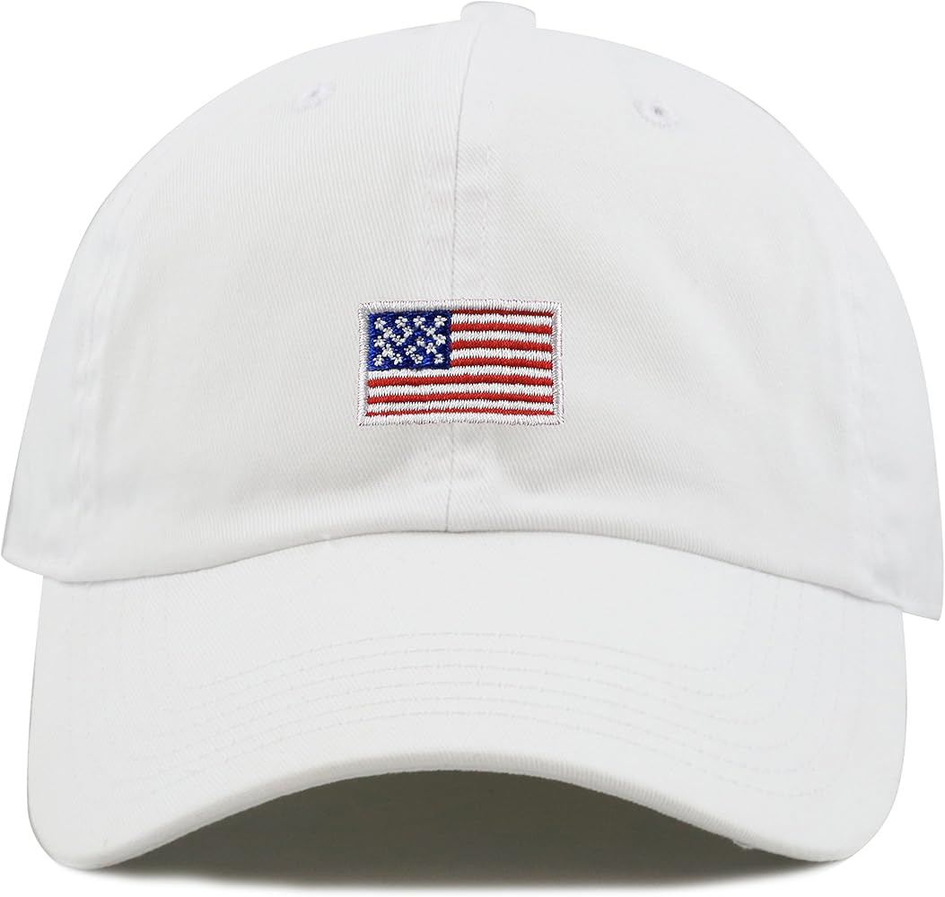 The Hat Depot Kids American Flag & Cute Embroidery Cotton Baseball Cap Hat | Amazon (US)