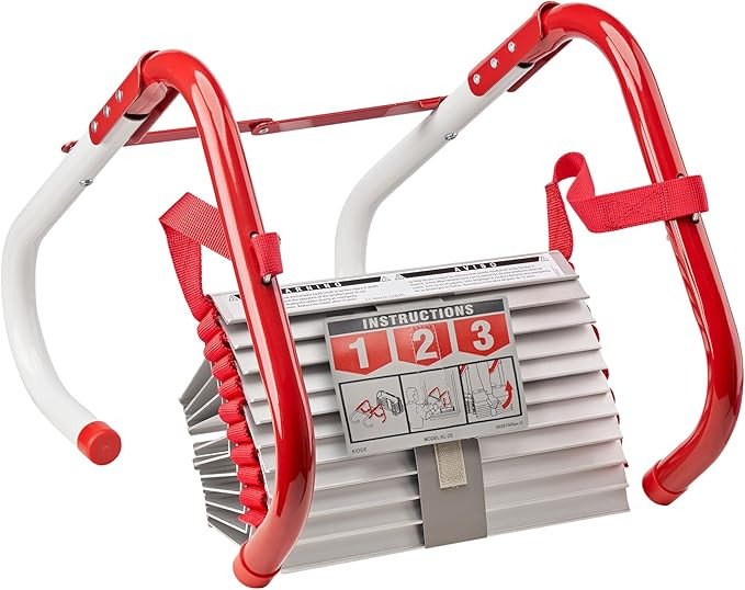 Kidde Fire Escape Ladder, 2-Story Rope Ladder, Extends to 13-Feet, Anti-Slip Rungs | Amazon (US)