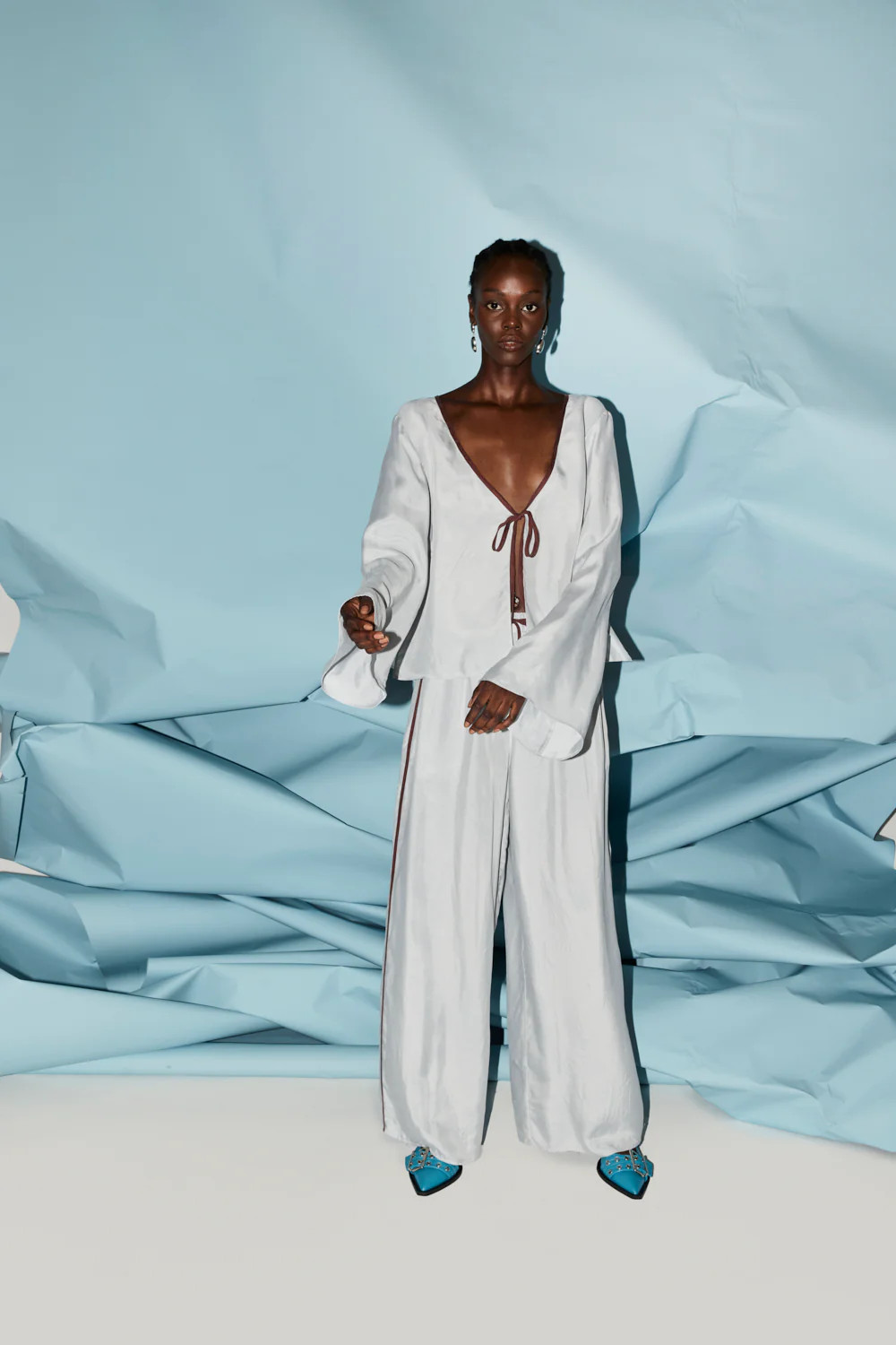 Moonscapes Pants Powder Blue | VRG Grl