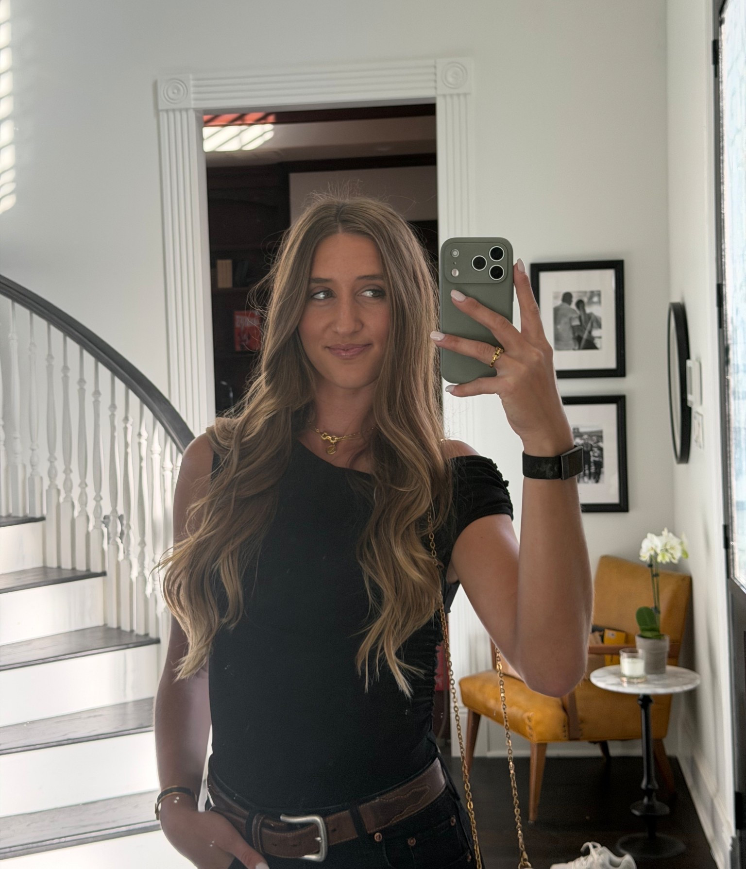 this shirt has been my go to recently! i am wearing a small and a 27 extra long in the jeans! 

#LTKTall #LTKootd