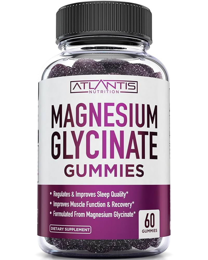 Atlantis Nutrition Magnesium Glycinate Gummies 700mg – Vegan Magnesium Glycinate for Kids & Adu... | Amazon (US)