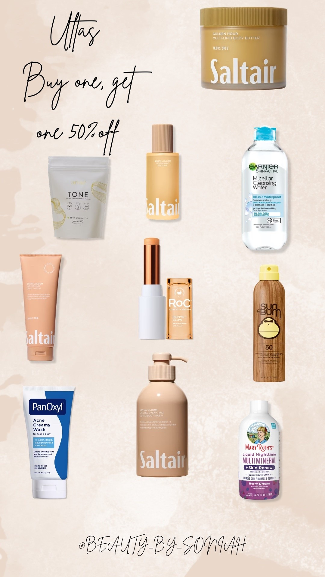 So many goodies included in @ulta Buy one, get on 50%OFF

#LTKBeauty #LTKSaleAlert #LTKOver40
