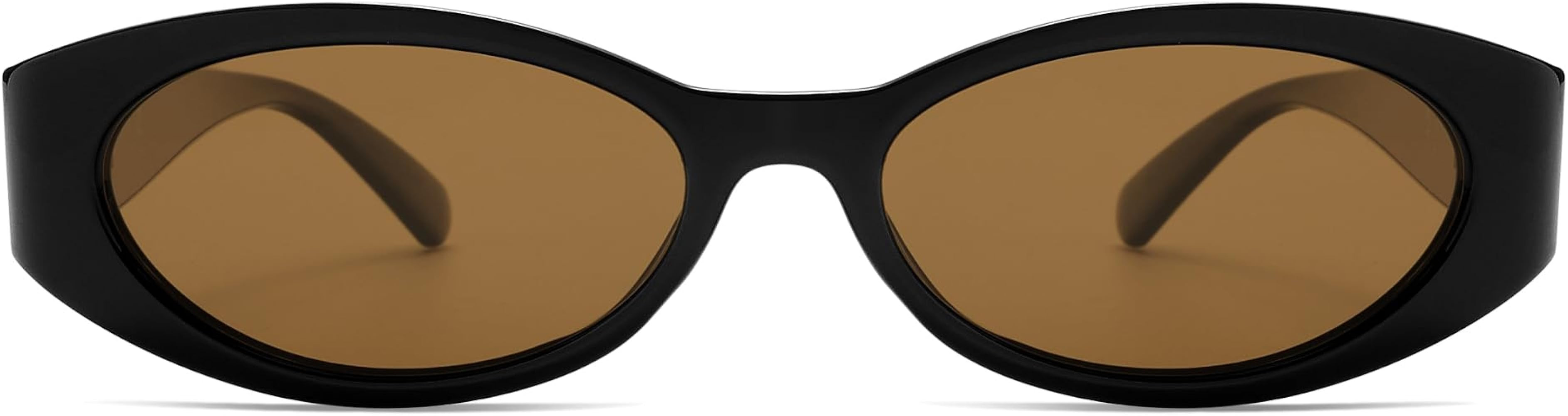 SOJOS Trendy Oval Polarized Sunglasses Womens Retro Narrow Chic Thin Y2k Sunnies SJ2364 | Amazon (US)