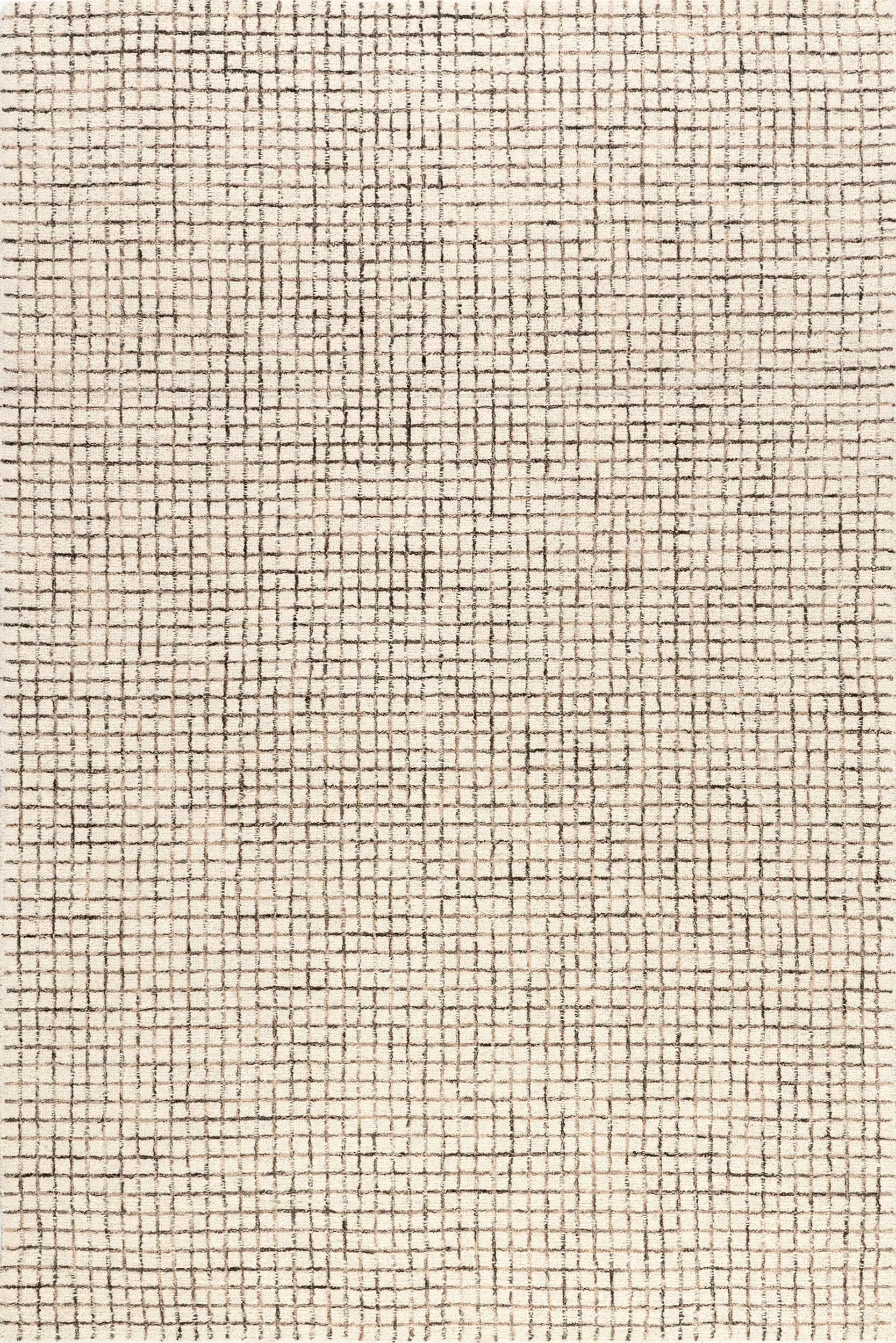 Melrose Checked Rug | Cream | Rugs USA