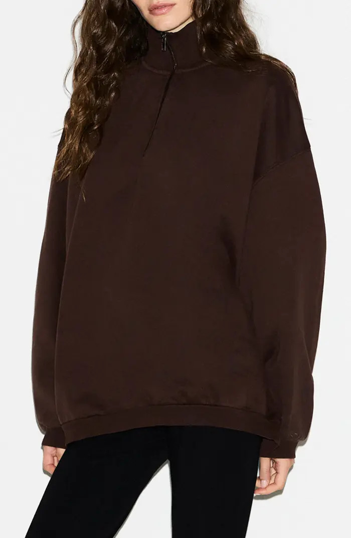 Slouchy Half Zip Pullover | Nordstrom