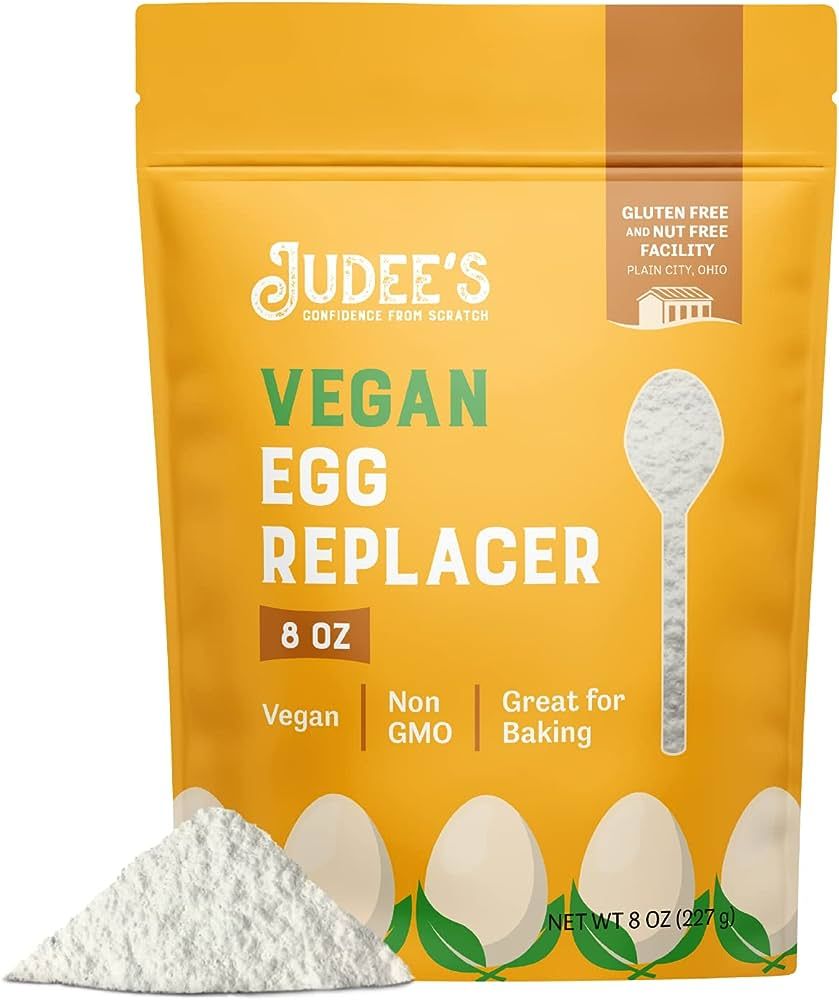 Judee's Vegan Egg Replacer Powder - 8 oz - Baking Supplies - Delicious and 100% Gluten-Free - Gre... | Amazon (US)