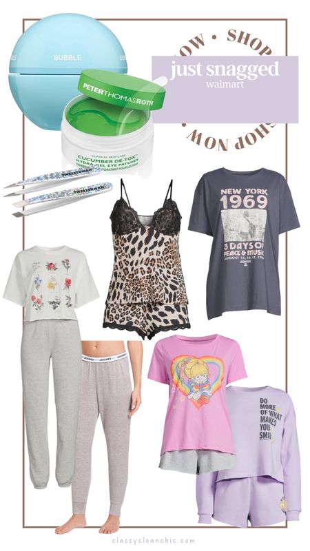 Walmart lounge skincare pajama set 

#LTKstyletip #LTKunder50 #LTKbeauty