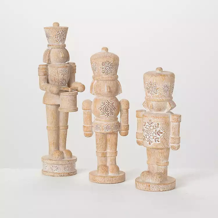 Snow Dusted Drummer 3-pc. Christmas Nutcracker Set | Kirkland's Home