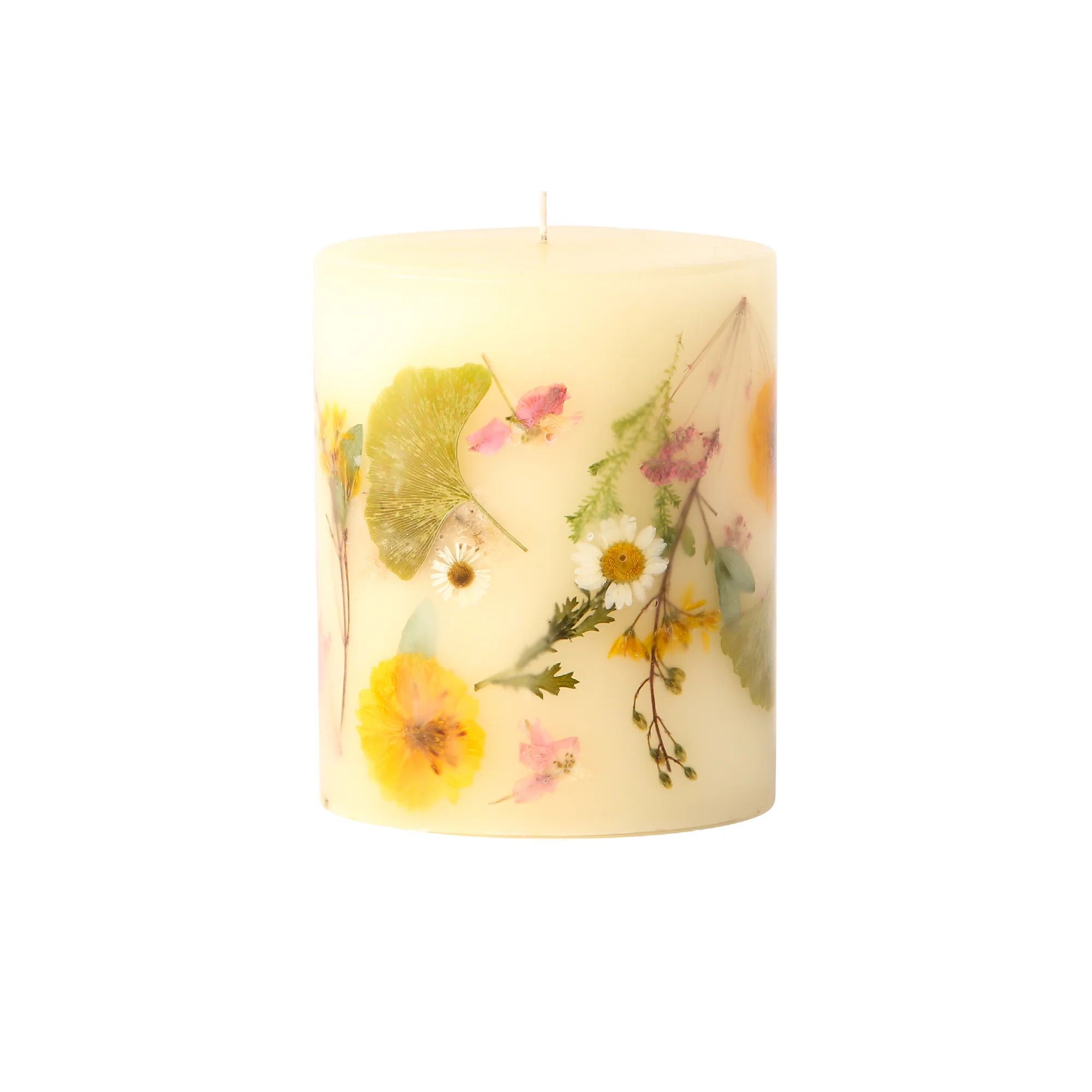 Lemon Blossom + Lychee Small Round Botanical Candle | Rosy Rings
