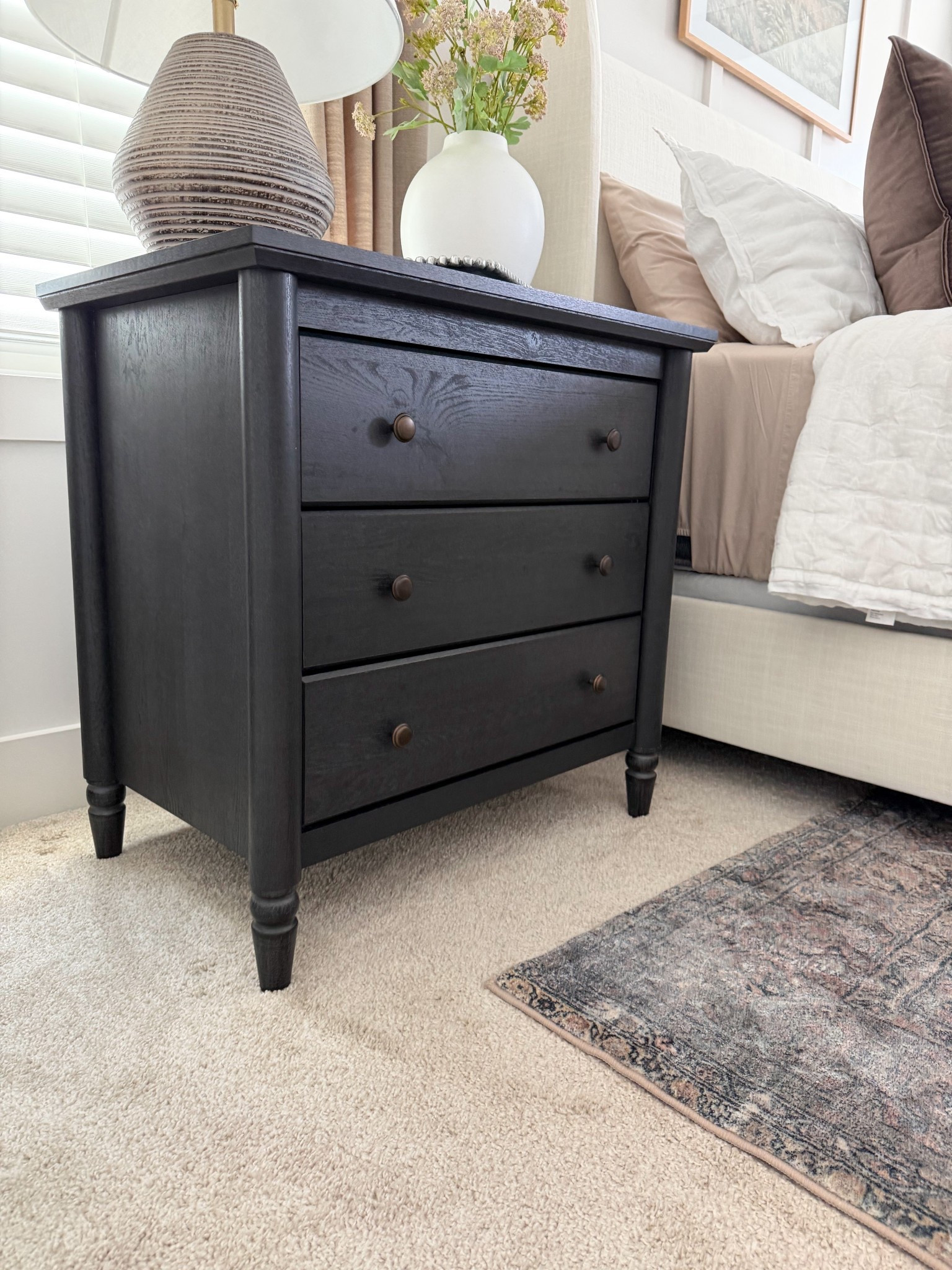My Texas house nightstands, nightstands with charging station, black nightstand, 3 drawer dresser, 3 drawer nightstands, tall nightstands, modern classic nightstands 

#LTKHome #LTKmomlife