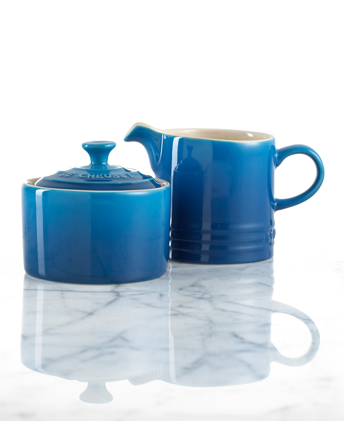 Le Creuset Enameled Signature Stoneware Cream and Sugar Set - Marseille | Macy's