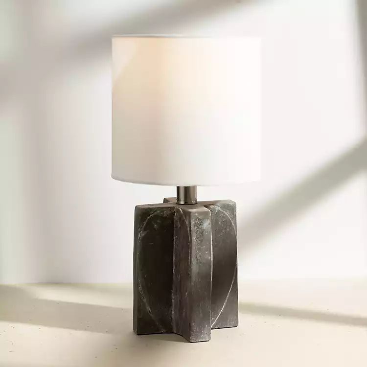 Mod Marbled Gray Table Lamp | Kirkland's Home